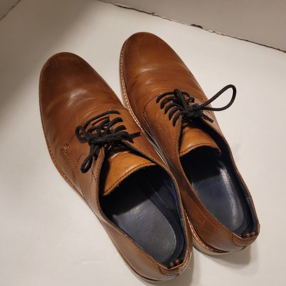 Cole Haan Grand OS Oxfords Shoes Leather Brown Men's Shoes Size 10.5M - Picture 7 of 13